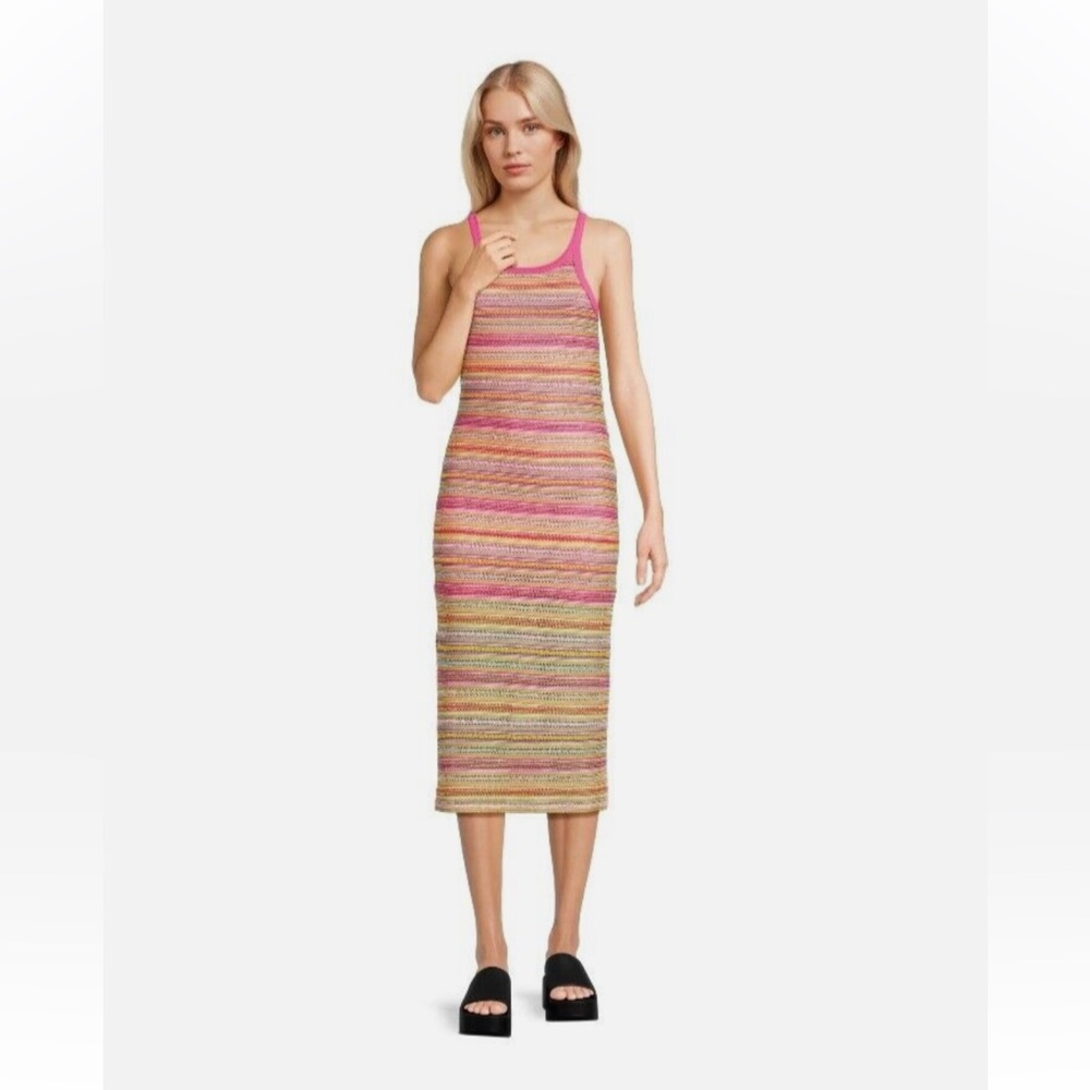 No Boundaries Vibrant Striped Knit Top